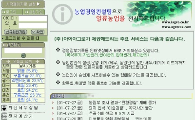 2001년부터 운영하던 웹사이트 중 하나