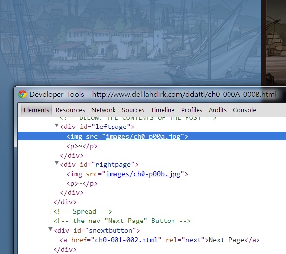 캡처할 부분을 HTML 소스에서 찾기